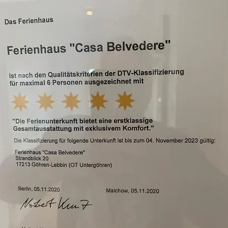 Villa Casa Belvedere Goehren-Lebbin